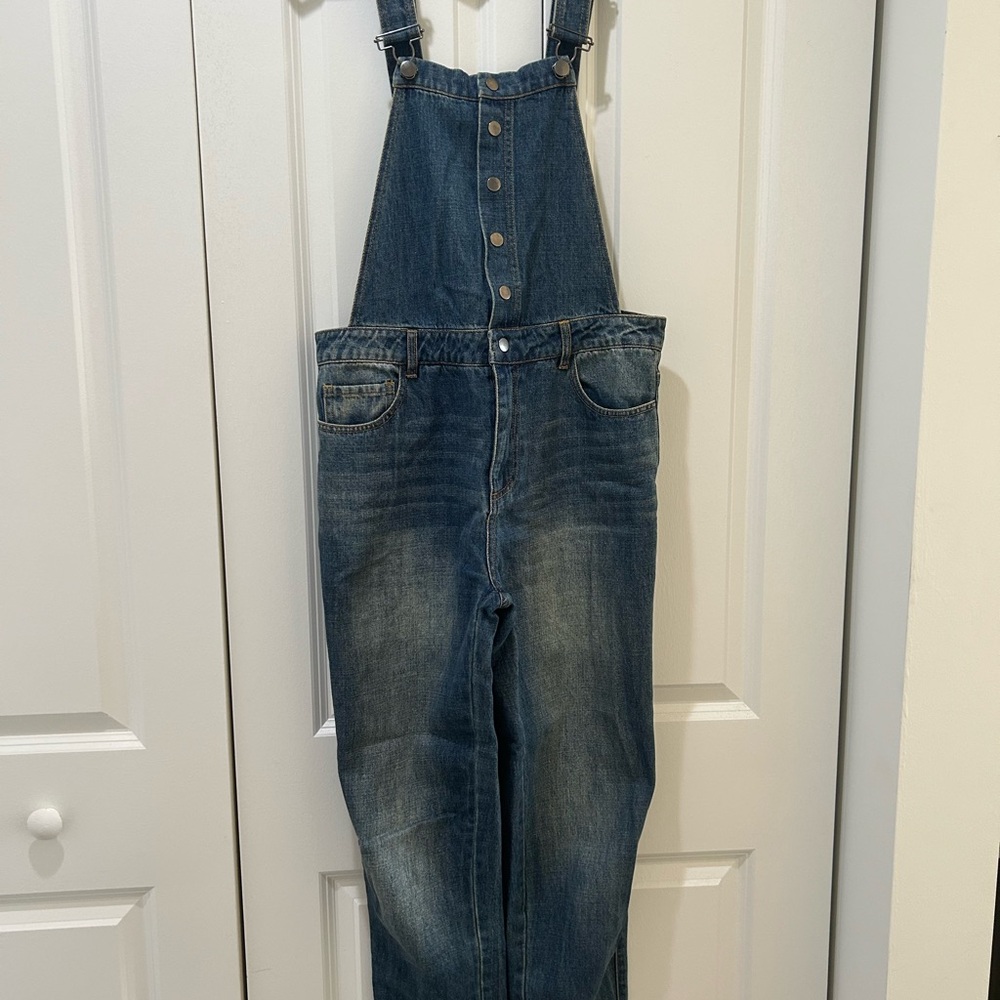 Forever 21 Classic Blue Denim Overalls